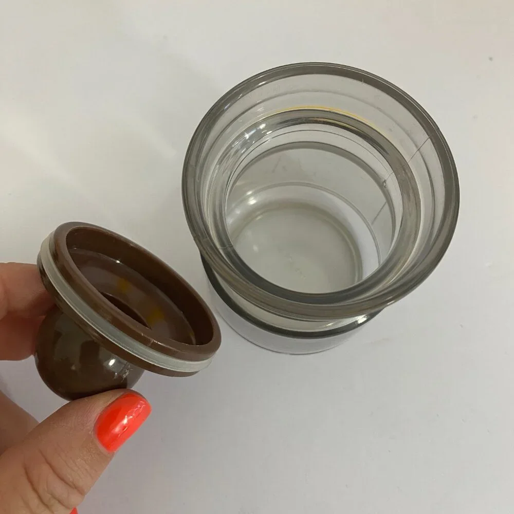 Vintage Plastic Storage Jar Set Spice Jars Canisters